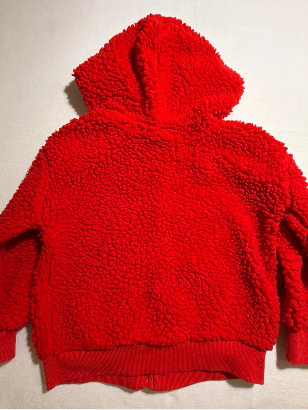 Marvel Red Hooded Sherpa Puffer Jacket with Spider Embroidery